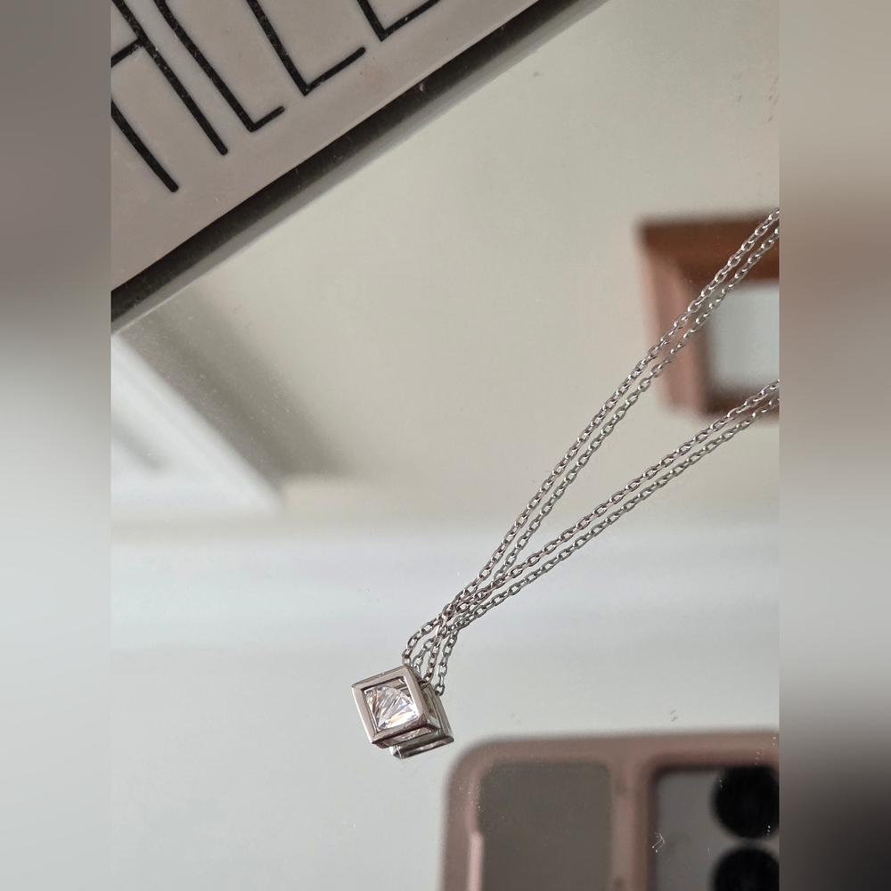 Moissanite 1CT Pendant Necklace, NEW, GRA Cert Included